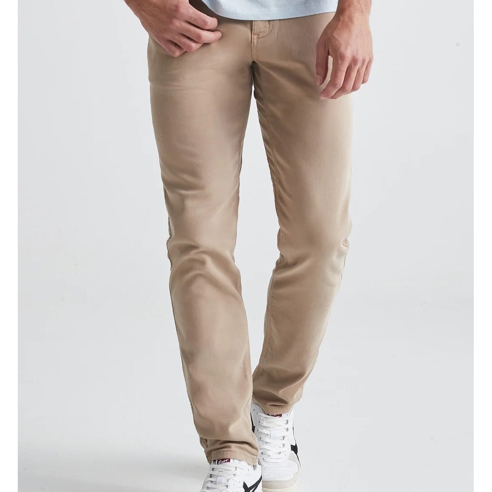 Du/er N2X‎ Pants No Sweat Men's 32 x 32 Khaki Stretch Performance Slim Tapered